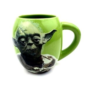 Star Wars Yoda May the Force Be with You Mug Green Cup Drinks Coffee Tea